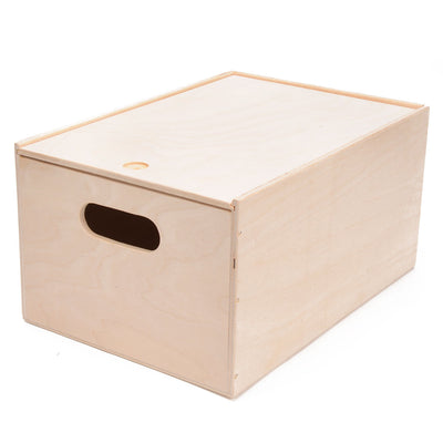 Holzspeicher mit Schieberdeckel