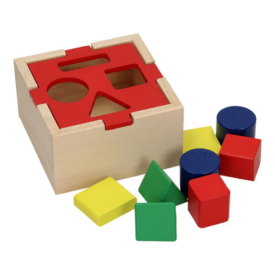 Playwood Formensortierer aus Holz mit Deckel