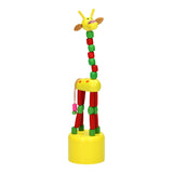 Playwood Houten Drukpop Giraffe farbig - afbeelding 2