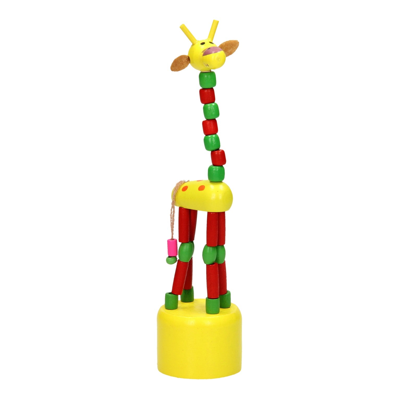 Playwood Houten Drukpop Giraffe farbig