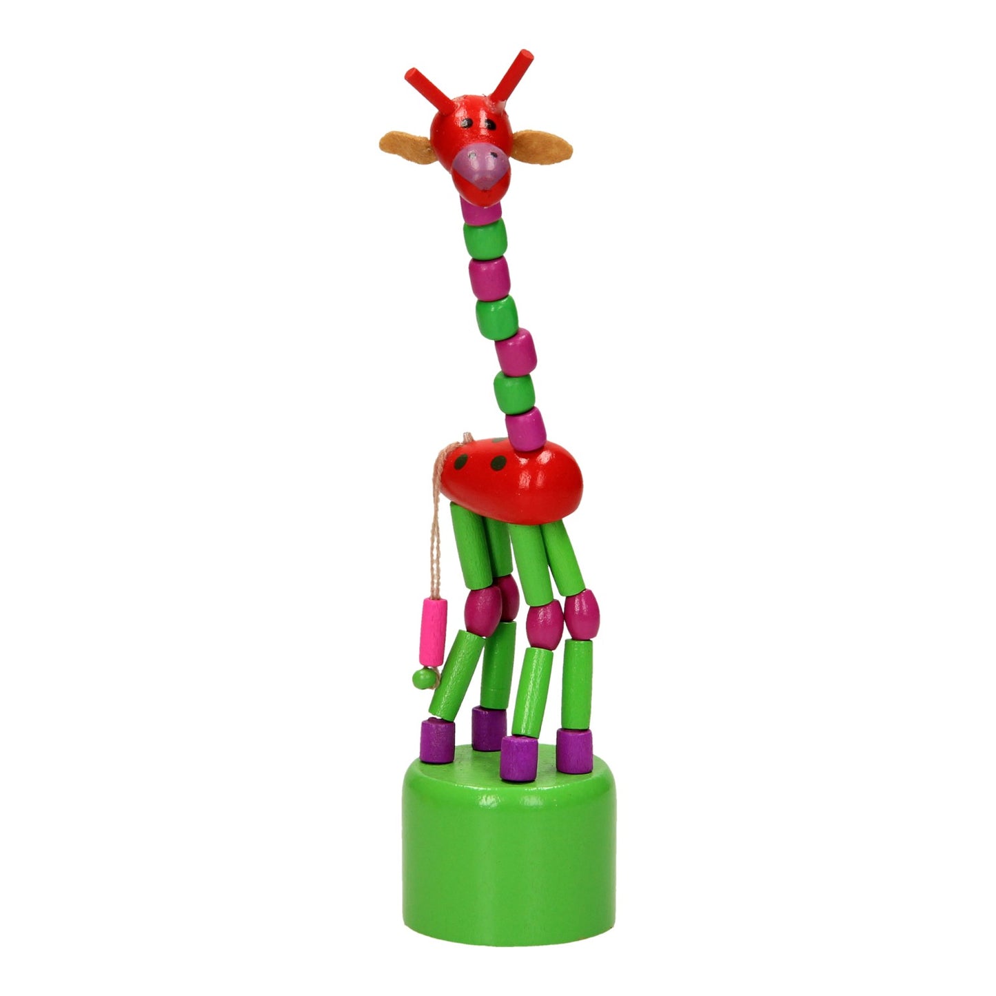 Playwood Houten Drukpop Giraffe farbig