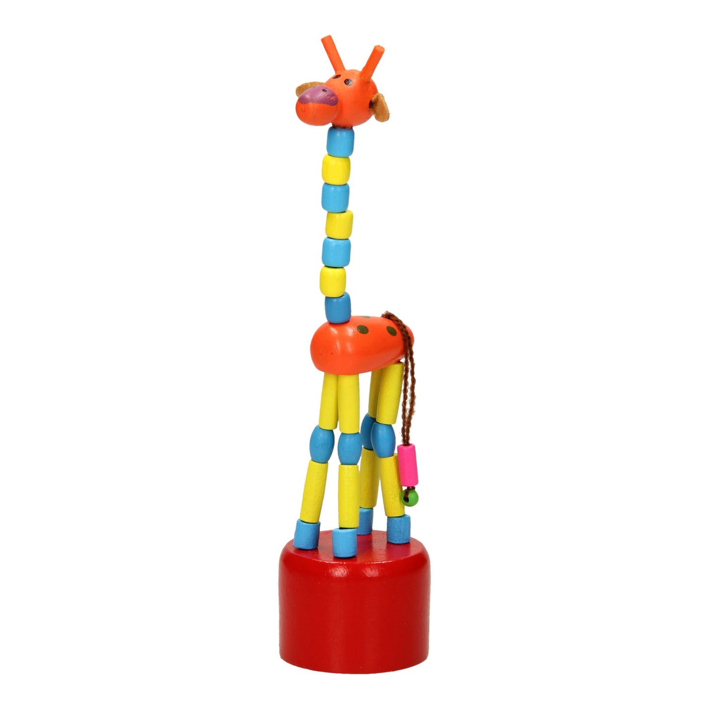 Playwood Houten Drukpop Giraffe farbig