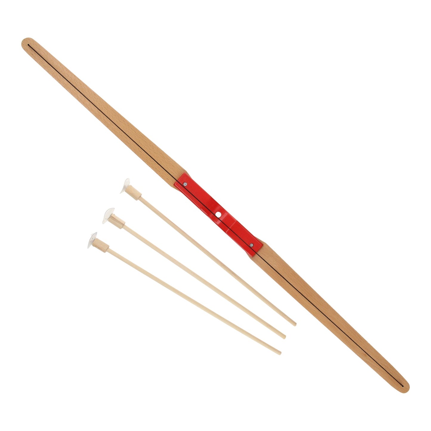 Playwood Pfeil- und Bogen-Set aus Holz, 4-teilig.