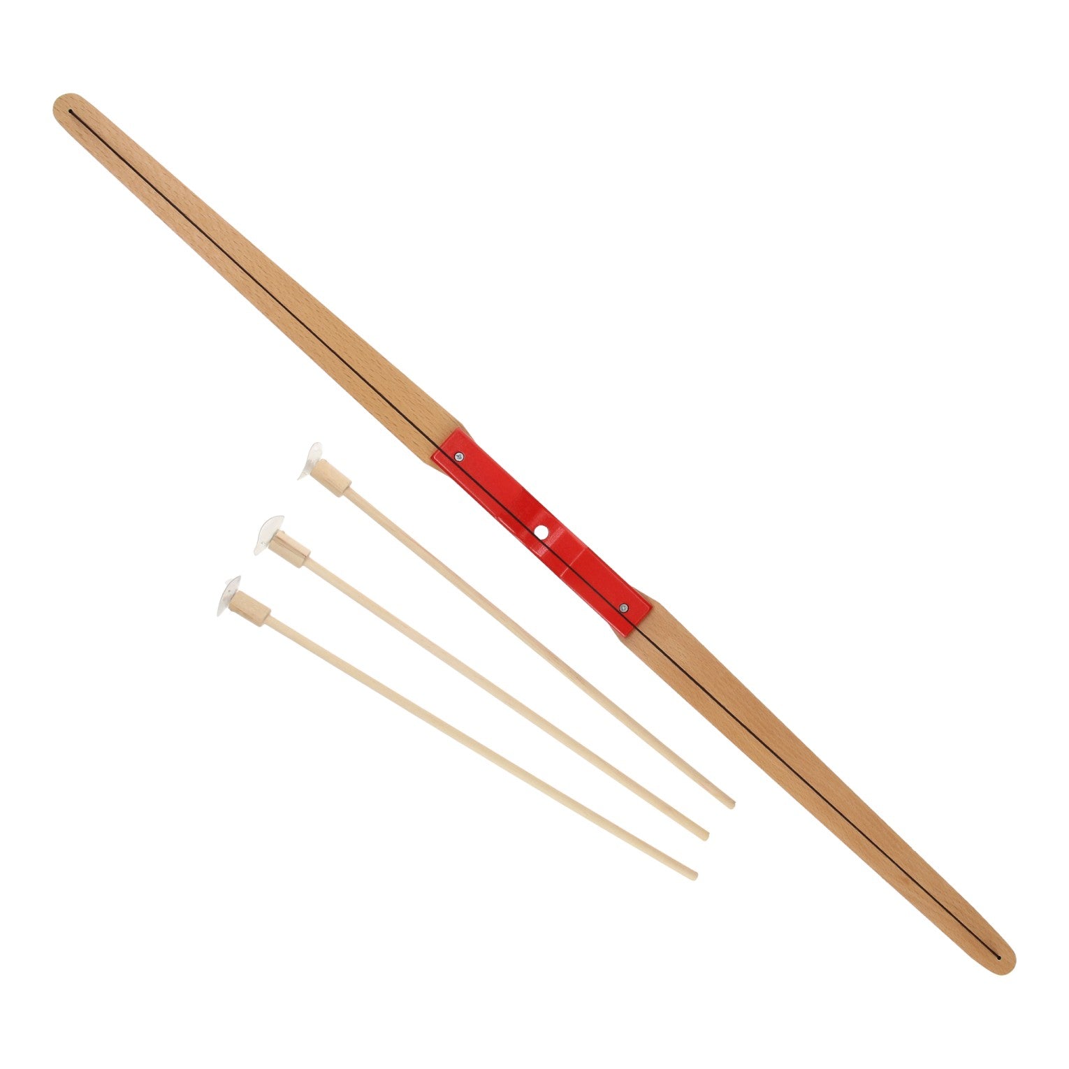 Playwood Pfeil- und Bogen-Set aus Holz, 4-teilig.