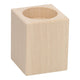 Teelichthalter quadratische Buchenholz.