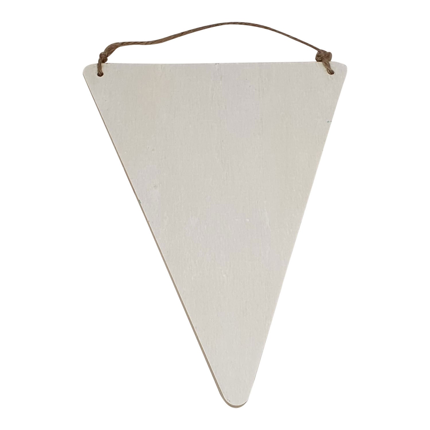 Holzflagge Dreieck mit Anhänger, 19,5 x 15 cm