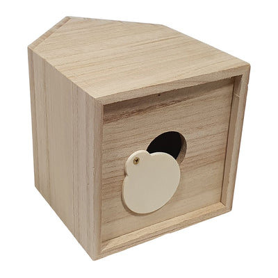 Geldbox Huis Paulownia Hout