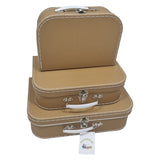Playwood Cardboard Koffer Set Brown, 3st. - afbeelding 3