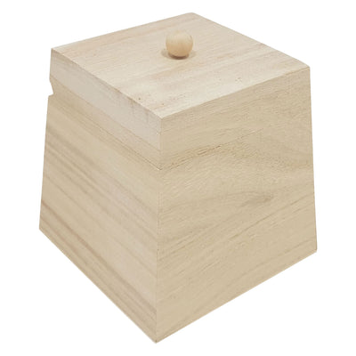 Playwood Holzkiste quadratisch mit Klappdeckel