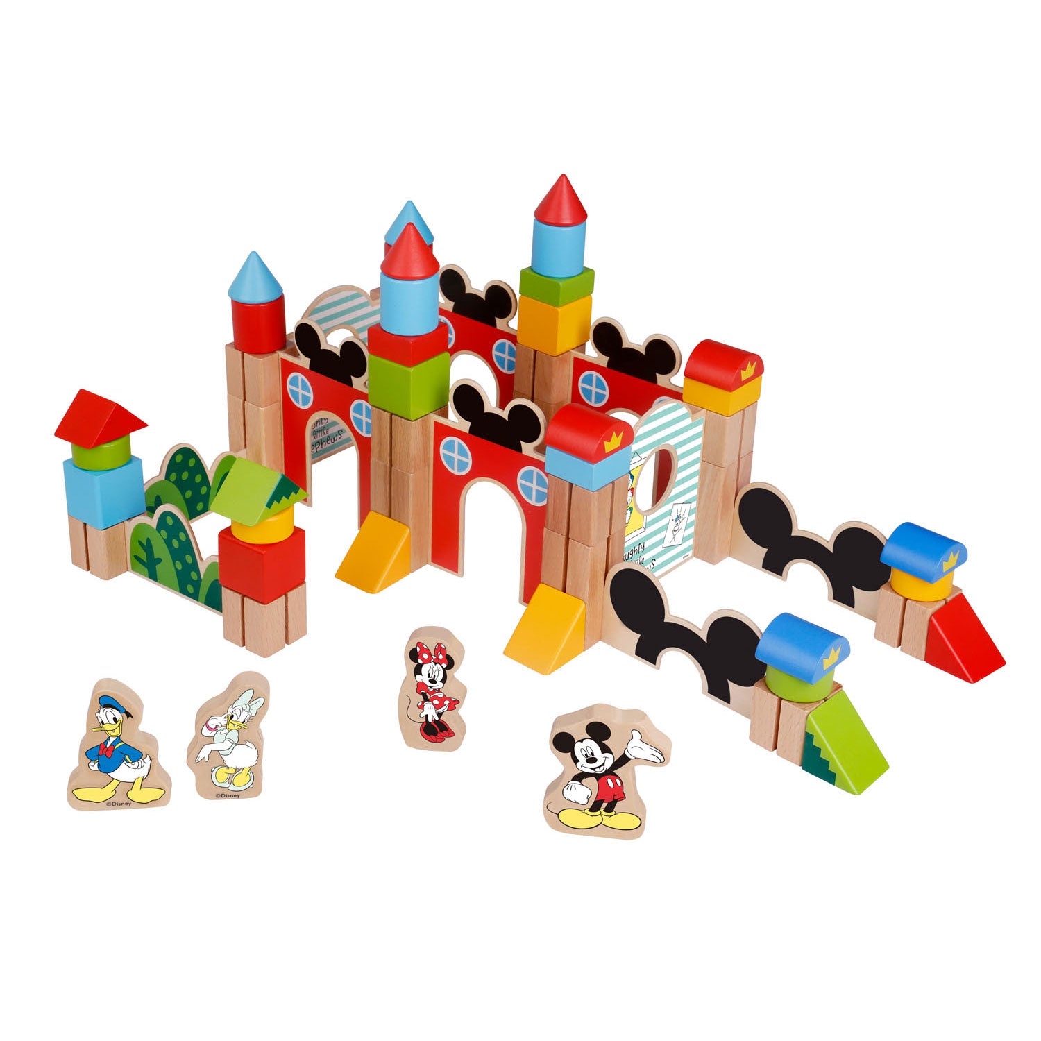 Disney Mickey Mouse Holzblöcke Set, 60dlg