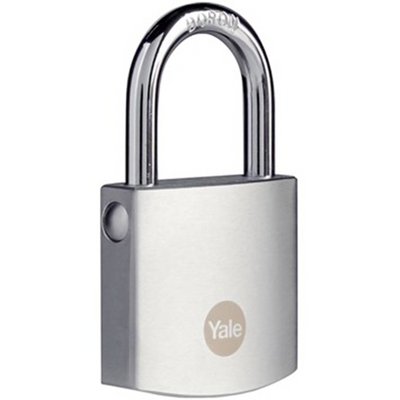 Yale 1065216 – Vorhängeschloss 40 mm Chrom hoch | 3 Stück