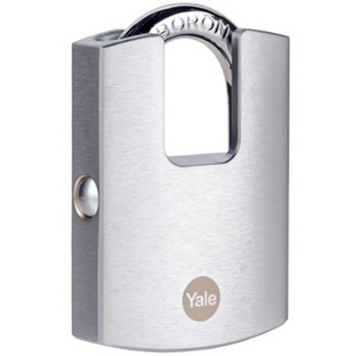 Yale 1065214 – Vorhängeschloss geschlossen 50 mm chr hi | 3 Stück