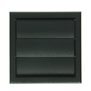 Renson 1069265 – Aufputz-Dunstabzugshaubengitter PVC 733 (154 x 154) str 9005 (schwarz) | 2 Stk - afbeelding 1