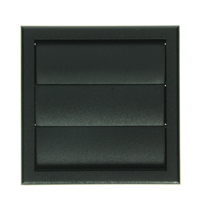 Renson 1069265 – Aufputz-Dunstabzugshaubengitter PVC 733 (154 x 154) str 9005 (schwarz) | 2 Stk