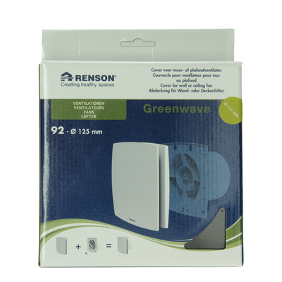 Renson 1069260 – mechanische Lüfterabdeckung (9 x 12-Durchmesser 125) 92b (schwarz) | 2 Stk
