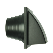 Renson 1069267 - Dunstabzugshaubengitter 1 Klappe PVC 741 (100-130) str 9005 (schwarz) | 2 Stk - afbeelding 6