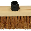 1009167 - Kokosbesen Rundholz lackiert 30cm + Stück Eb schwarz | 5 Stück