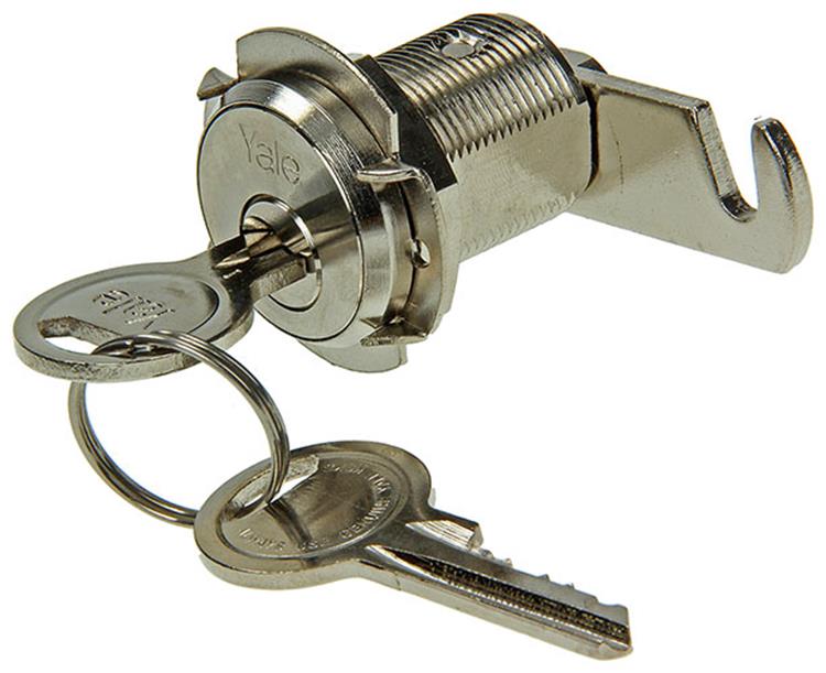 Mack 1015858 - 1 Briefschrankschloss vernickelt 25mm | 5 Stück