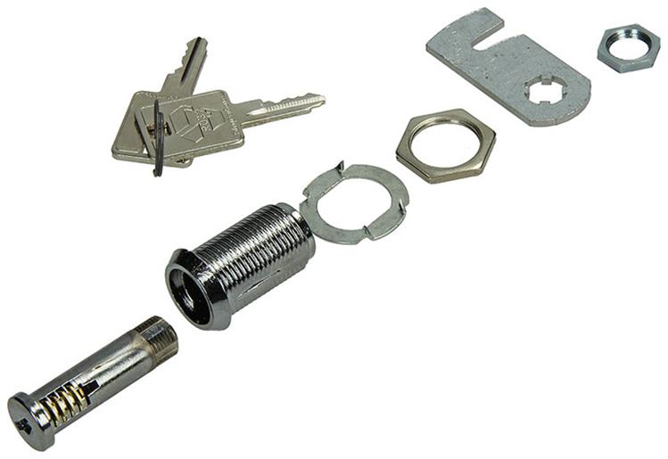 Mack 1013584 – 1-Brief-Schrankschloss verchromt 32 mm | 5 Stück