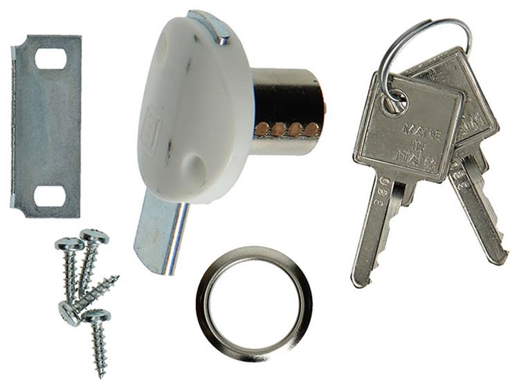 Mack 1015830 - 1 Montagezylinder weiß 20 mm | 5 Stück