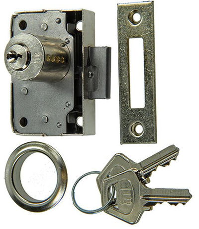 Mack 1015831 – 1 Stützzylinder Möbel l.l. vernickelt 20 mm | 5 Stück