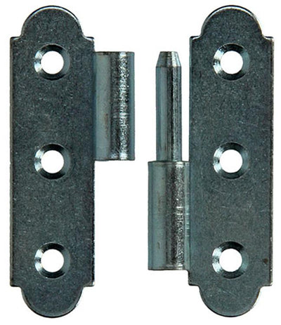 Mack 1013256 - 2 spanische Scharniere rechts verzinkt H 60 x B 40 mm | 5 Stück