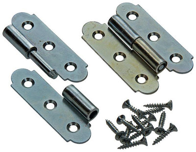 Mack 1013255 - 2 spanische Scharniere links verzinkt H 60 x B 40 mm | 5 Stück