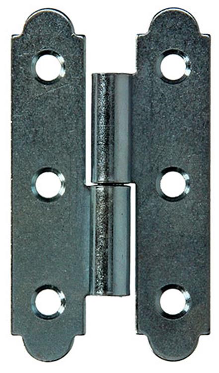 Mack 1013257 – 2 spanische Scharniere links verzinkt H 80 x B 45 mm | 5 Stück