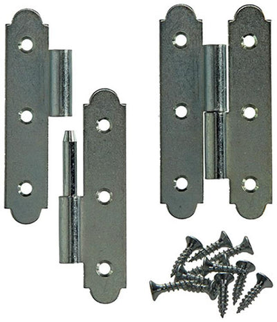 Mack 1013259 - 2 spanische Scharniere rechts verzinkt H 90 x B 50 mm | 5 Stück