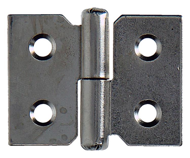 Mack 1013467 - 2 Möbelscharniere rechts vernickelt H 30 x B 40 mm | 5 Stück