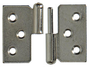 Mack 1013351 - 2 Möbelscharniere rechts vernickelt H 40 x B 50 mm | 5 Stück - afbeelding 1