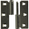 Mack 1013465 - 2 Möbelscharniere rechts vernickelt H 50 x B 40 mm | 5 Stück