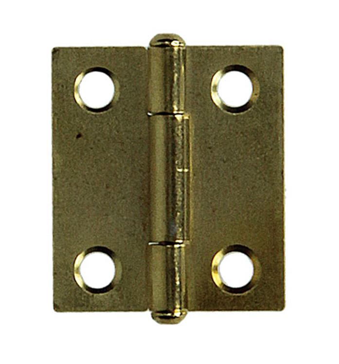 Mack 1013502 - 2 schmale Scharniere Messing H 25 x B 18 mm | 5 Stück