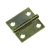 Mack 1013502 - 2 schmale Scharniere Messing H 25 x B 18 mm | 5 Stück