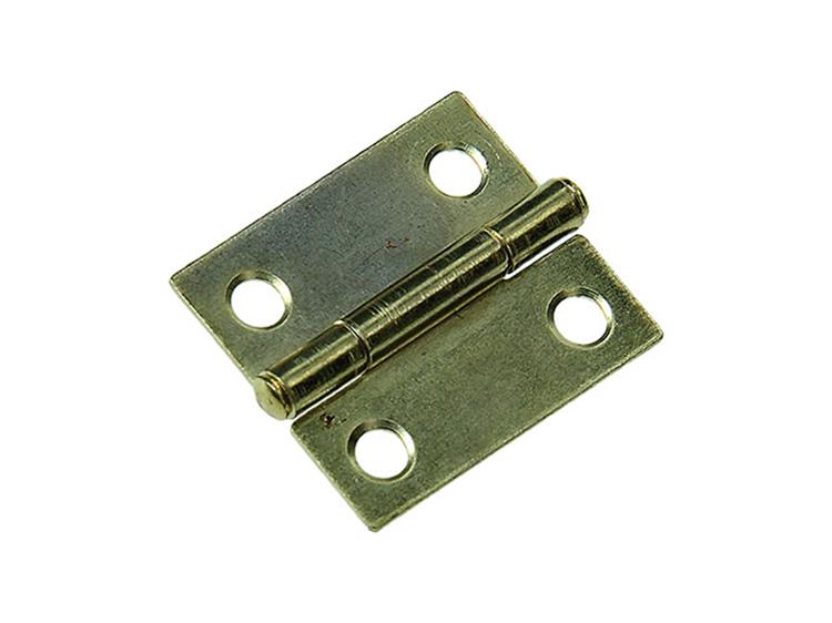 Mack 1013502 - 2 schmale Scharniere Messing H 25 x B 18 mm | 5 Stück
