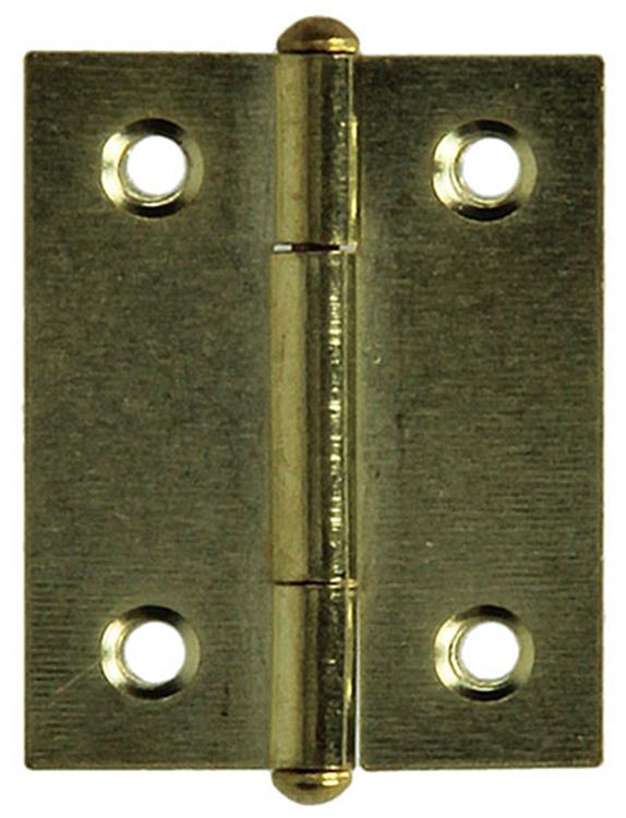 Mack 1013503 - 2 schmale Scharniere Messing H 40 x B 32 mm | 5 Stück