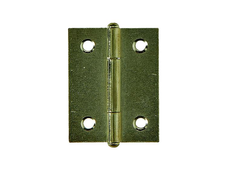 Mack 1013503 - 2 schmale Scharniere Messing H 40 x B 32 mm | 5 Stück