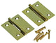 Mack 1013503 - 2 schmale Scharniere Messing H 40 x B 32 mm | 5 Stück