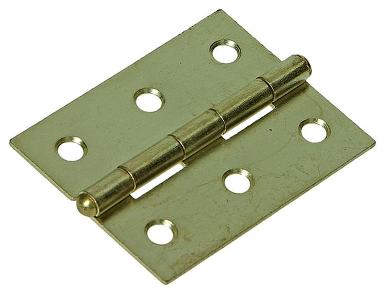 Mack 1013338 - 2 schmale Scharniere Messing H 50 x B 30 mm | 5 Stück