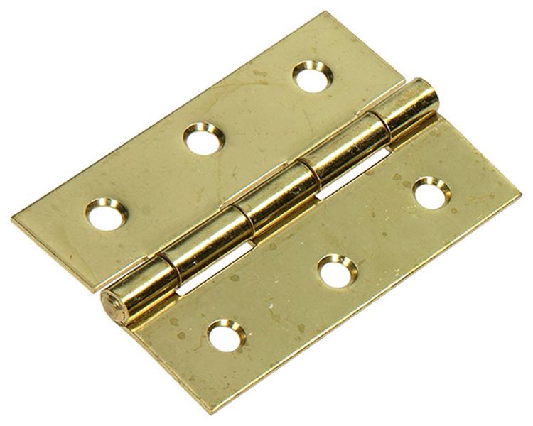 Mack 1013571 – 2 schwere Scharniere. vermessingt H 75 x B 50 mm | 5 Stück