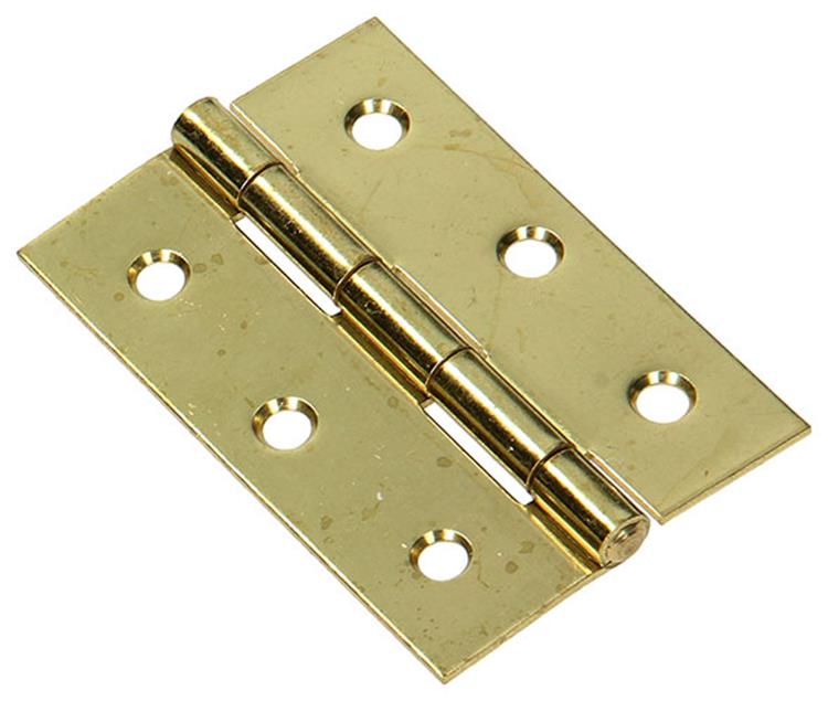 Mack 1013571 – 2 schwere Scharniere. vermessingt H 75 x B 50 mm | 5 Stück