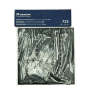 Renson 1069262 – oberflächenmontiertes verstellbares Gitter PVC 732 (154 x 154) str 9005 (schwarz) | 2 Stk - afbeelding 6