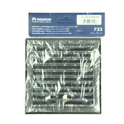 Renson 1069262 – oberflächenmontiertes verstellbares Gitter PVC 732 (154 x 154) str 9005 (schwarz) | 2 Stk - afbeelding 5