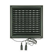 Renson 1069263 – oberflächenmontiertes verstellbares Gitter PVC 732 (187 x 187) str 9005 (schwarz) | 2 Stk - afbeelding 2