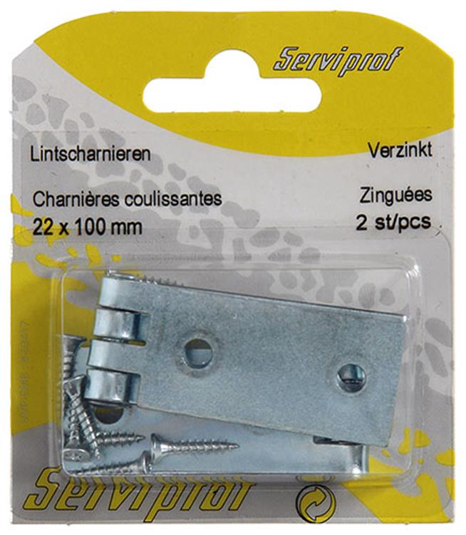 Mack 1013482 – 2 verzinkte Bandscharniere H 22 x B 100 mm | 5 Stück