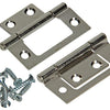 Mack 1013560 - 2 Scharniere für Falttür vernickelt H 50 x B 40 mm | 5 Stück