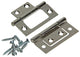 Mack 1013560 - 2 Scharniere für Falttür vernickelt H 50 x B 40 mm | 5 Stück