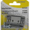 Mack 1013560 - 2 Scharniere für Falttür vernickelt H 50 x B 40 mm | 5 Stück
