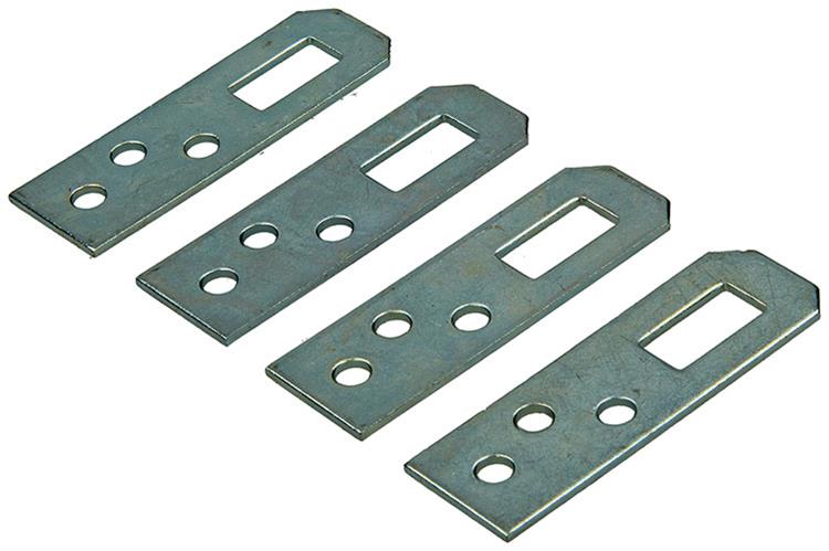 Mack 1013284 - 4 Regalösen verzinkt 60 mm | 5 Stück