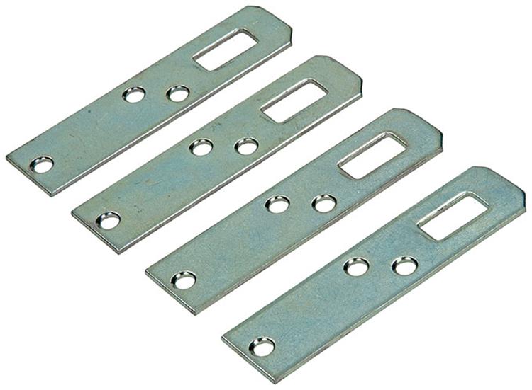 Mack 1013285 - 4 Regalösen verzinkt 80 mm | 5 Stück